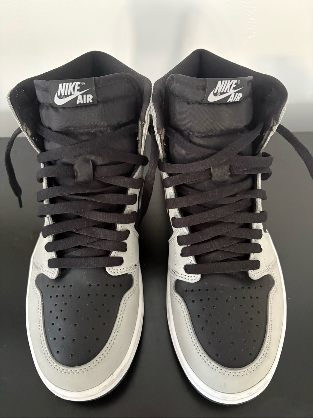 Jordan Men’s High-Top Sneakers in Black and Gray